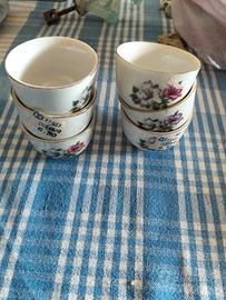  6 tazzine porcellana vintage Made in China