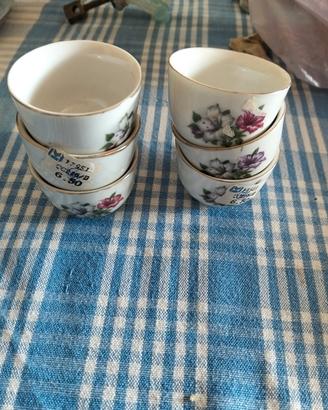  6 tazzine porcellana vintage Made in China