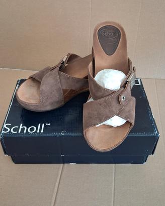 Ciabatte in vera pelle Scholl n. 40