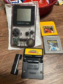 Game boy Color CGB-001 purple Pokemon e Donkey