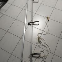 Doppio binario curvo per tenda in alluminio. 