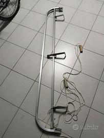 Doppio binario curvo per tenda in alluminio. 