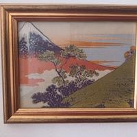 quadretto giapponese in tessuto giapponese 23x18