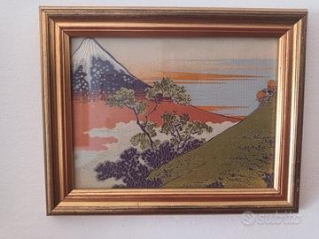 quadretto giapponese in tessuto giapponese 23x18