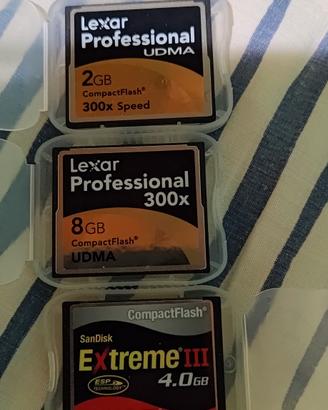 Schede CF SanDisk - Lexar pari a Nuovo