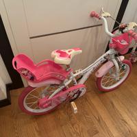 bicicletta disney di minnie da 16