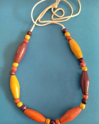 Collana donna in legno 