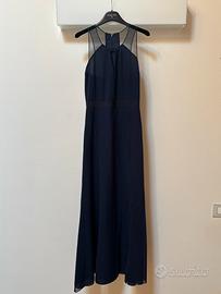 Abito lungo Patrizia Pepe in Seta Blu Navy - Tg 40