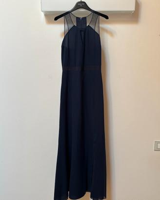 Abito lungo Patrizia Pepe in Seta Blu Navy - Tg 40