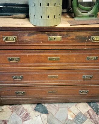 Cassettiera Antica primi '900 Legno Massello (Da