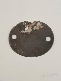 Piastrina militare soldato 