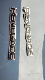 coppia scritte Renegade per Jeep