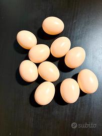 Uova Finte per Galline in Plastica
