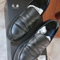 Scarpe Mocassino In Pelle Nero Uomo Doppelganger  