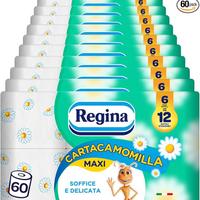 60 Rotoli di Carta Igienica, 300 Soffici Fogli a 3