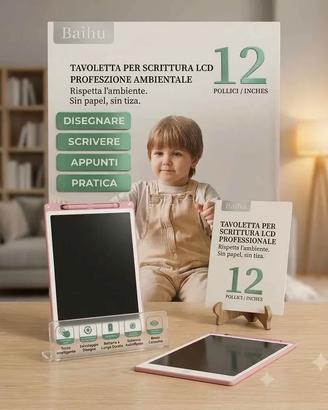 BAIHU Tavoletta LCD 12" Lavagna Digitale con Penna