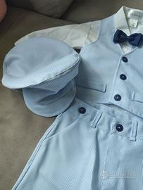 Abito battesimo pantaloncini 6-10 mesi - NUOVO