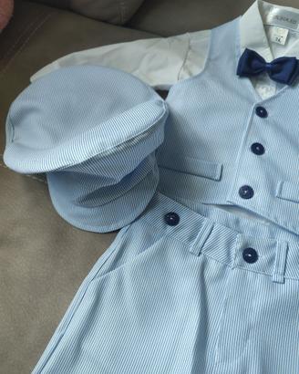 Abito battesimo pantaloncini 6-10 mesi - NUOVO