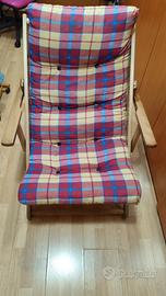 Poltrona Sdraio Relax in Legno  90x73x100