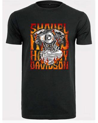 T-shirt con stampa Harley Davidson Shovel.