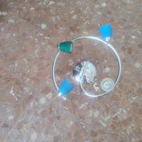 Lampadario 4 faretti colorati