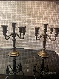 Candelabri in ottone