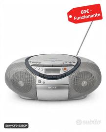 Sony CFD-S35CP Boombox Stereo Radio CD Cassetta