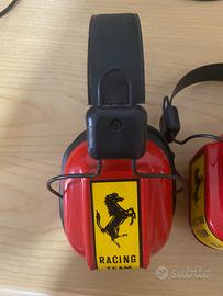Coppia Cuffie Antirumore Vintage Ferrari F1 Racing
