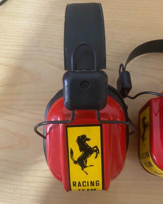 Coppia Cuffie Antirumore Vintage Ferrari F1 Racing