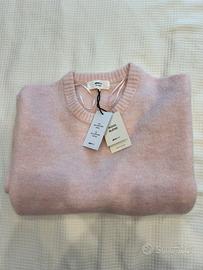 Maglione rosa 100% lana