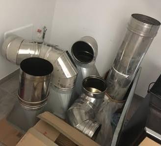 Cappa con gruppo filtrante a carboni attivi