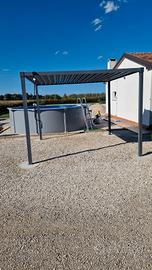 Pergola bioclimatica 3x3 altezza 2.20 mt