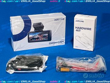 DASHCAM 4K TRIPLA CAMERA + KIT Monitoraggio 24/24h