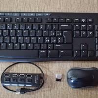 tastiera e mouse wi-fi