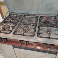 Cucina gas angelo po profess. con 6 fuochi e forno