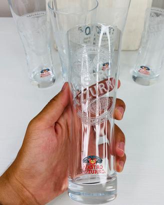 Set 6 Bicchieri Peroni Nastro Azzurro 2005 nuovi