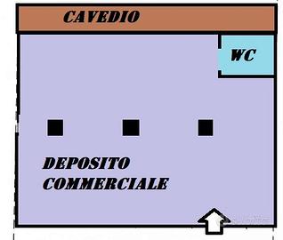 Deposito con rendita zona Sant' Antonio