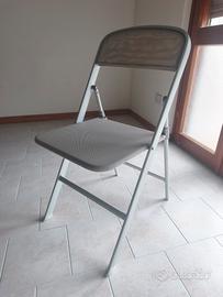 5 sedie Calligaris Skip grigie