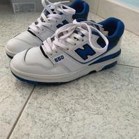 New Balance 550 bianche/blu taglia 38