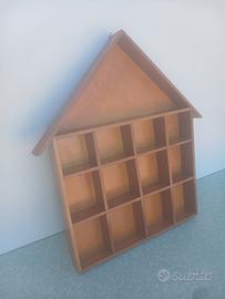 raro espositore in legno