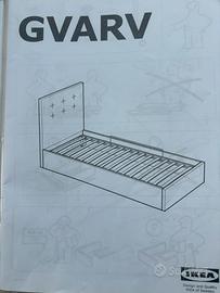 Letto singolo contenitore Ikea