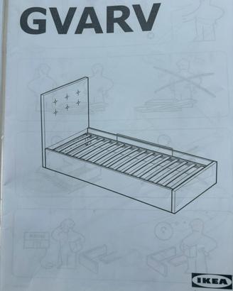 Letto singolo contenitore Ikea