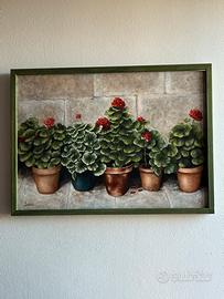 Quadro dipinto con colori ad olio