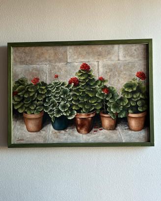Quadro dipinto con colori ad olio