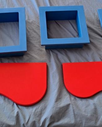 Set di mensole per cameretta bambini