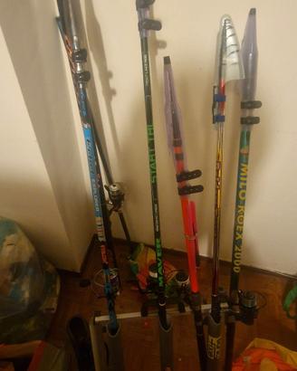 Canne da pesca trota lago e torrente