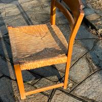 Sedie legno massello impagliate