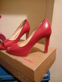 scarpe donna tacco colore rosso 