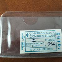 Biglietto contromarca treno Italia Francia 1994