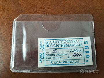 Biglietto contromarca treno Italia Francia 1994